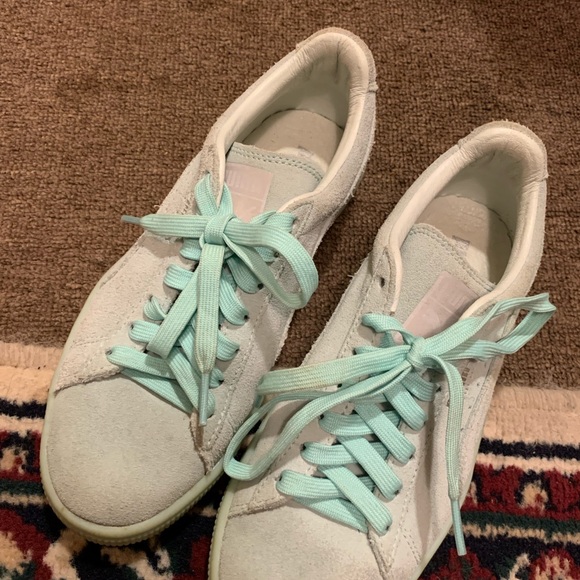 PUMA SUADE TEAL/size 7/GREAT COLOR - Picture 3 of 10